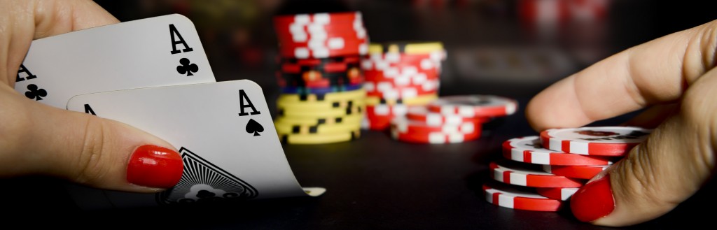 Poker  gambling in casino